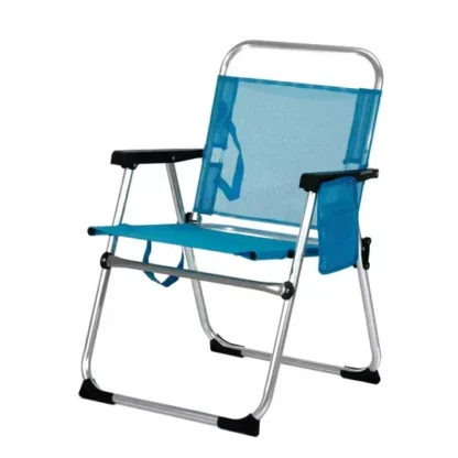 Sedia alluminio c/tasca