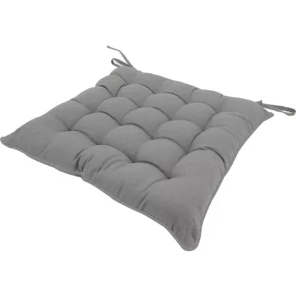 Cuscino per sedia grigio 40x40 cm