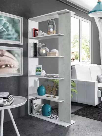 LIBRERIA ALIDA 90X25X180 CEM./B.CO