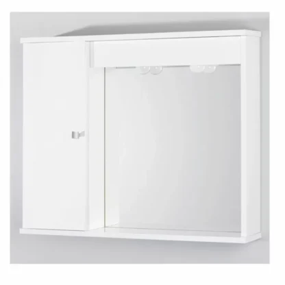 NETTUNO SPECCHIO IN LEGNO BIANCO