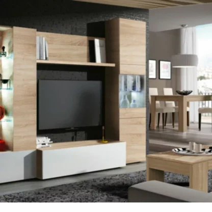 Mobile soggiorno essenzial con luci led - immagine 2
