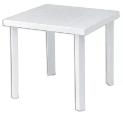 TAVOLO MOD.FIGARO BIANCO 80X80