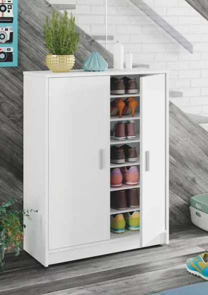 MOBILE SCARPIERA 75X36X101H BIANCO